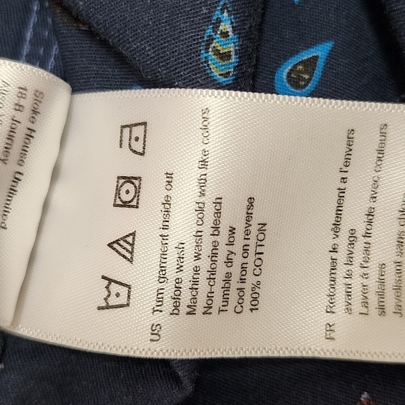 VISSLA Men's Blue Patterned Cotton Button-down Collared Shirt Casual XL - Picture 7 of 10